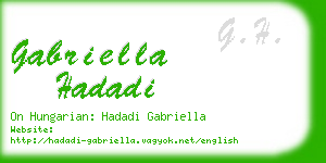 gabriella hadadi business card